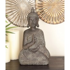 Cole Grey Polystone Decorative Buddha Figurine COGR1994